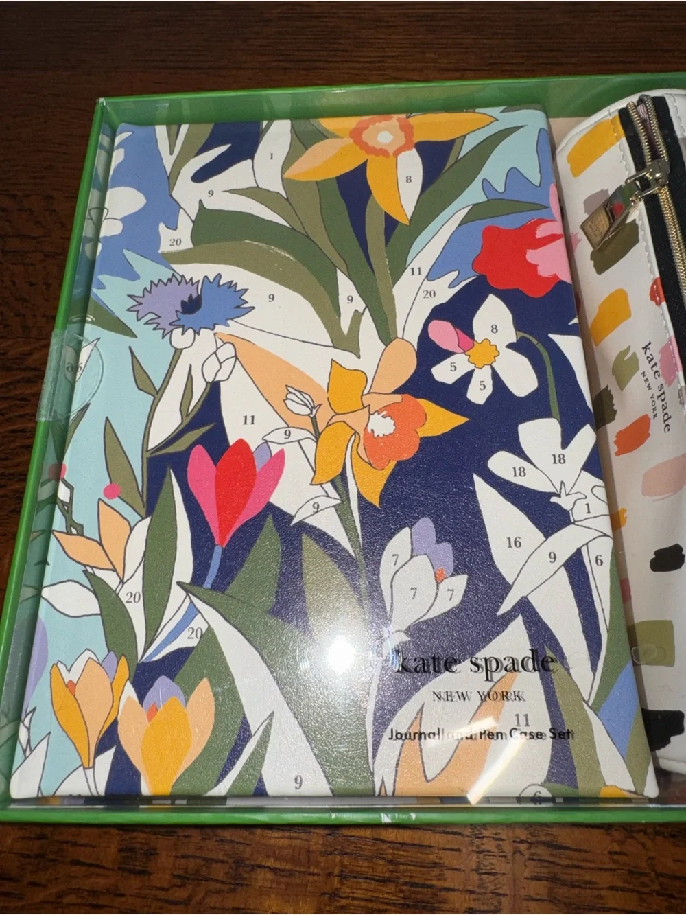 NIB Kate Spade Paint By  Numbers Journal & Pen Case Set